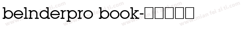 belnderpro book字体转换